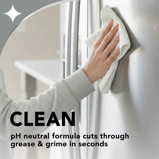 Weiman Stainless Steel Cleaner & Polish, Aerosol, Anti Fingerprint Spray Stainless Steel Cloth, Water Spots & Grease, No Streaks or Residue, Safe for Metal Polish, Chrome, Appliances & Sinks