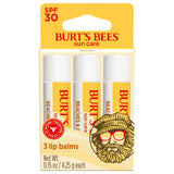 Burt’s Bees SPF 30 Lip Balm - Coco Loco, Beaches & Cream, Tropic Like It's Hot, Water-Resistant Sun Care, Natural Origin Lip Treatment