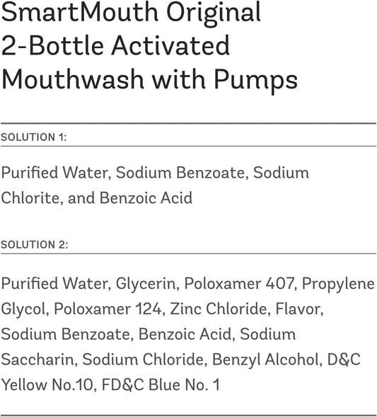 SmartMouth_Original_2-Bottle_Zinc_Activated_Mouthwash_with_Pumps_-_Instant_Fresh_Breath_Mouthwash_-_Eliminates_Bad_Odors_&_Bad_Breath_-_Sugar,_Gluten_&_Alcohol-Free_-_Fresh_Mint_-_16_fl_oz,_2-Pack