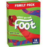 Fruit By The Foot Flavored Snacks, Berry Tie-Dye & Strawberry Tie-Dye, Family Pack, 18 Rolls, 13.5 oz