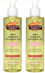Palmer's Cocoa Butter Formula Skin Therapy Cleansing Oil, Gentle Makeup Remover with Rosehip Oil and Vitamin C, 6.5 Ounce