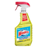 Windex Multipurpose Cleaner Disinfectant Bottle, Packaging Designed to Prevent Leakage and Breaking, Surface Cleaning Spray, Citrus Fresh Scent