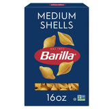 Barilla Medium Shells Pasta, 16 oz. Box - Non-GMO, Made with Durum Wheat Semolina - Kosher Certified