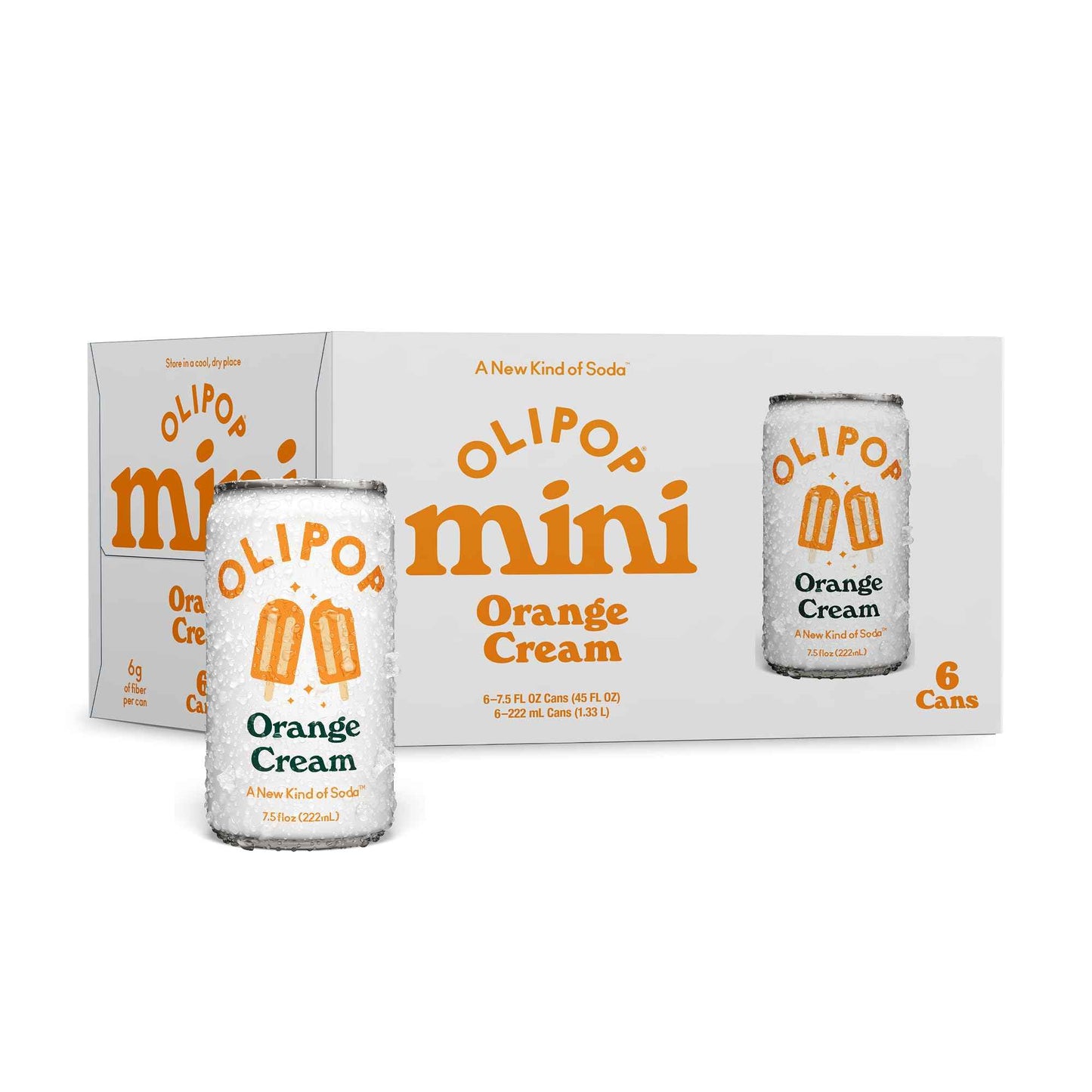 OLIPOP Minis Prebiotic Soda Pop, Pantry Pack Packed with Prebiotics, Fiber, and Botanicals, Gluten Free, GMO Free