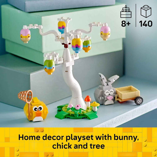 LEGO Easter Bunny and Chick Egg Hunt Building Toy for Girls & Boys - Springtime Playset for Kids, Ages 8+ - Basket Stuffer or Gift Idea for Easter - 40808