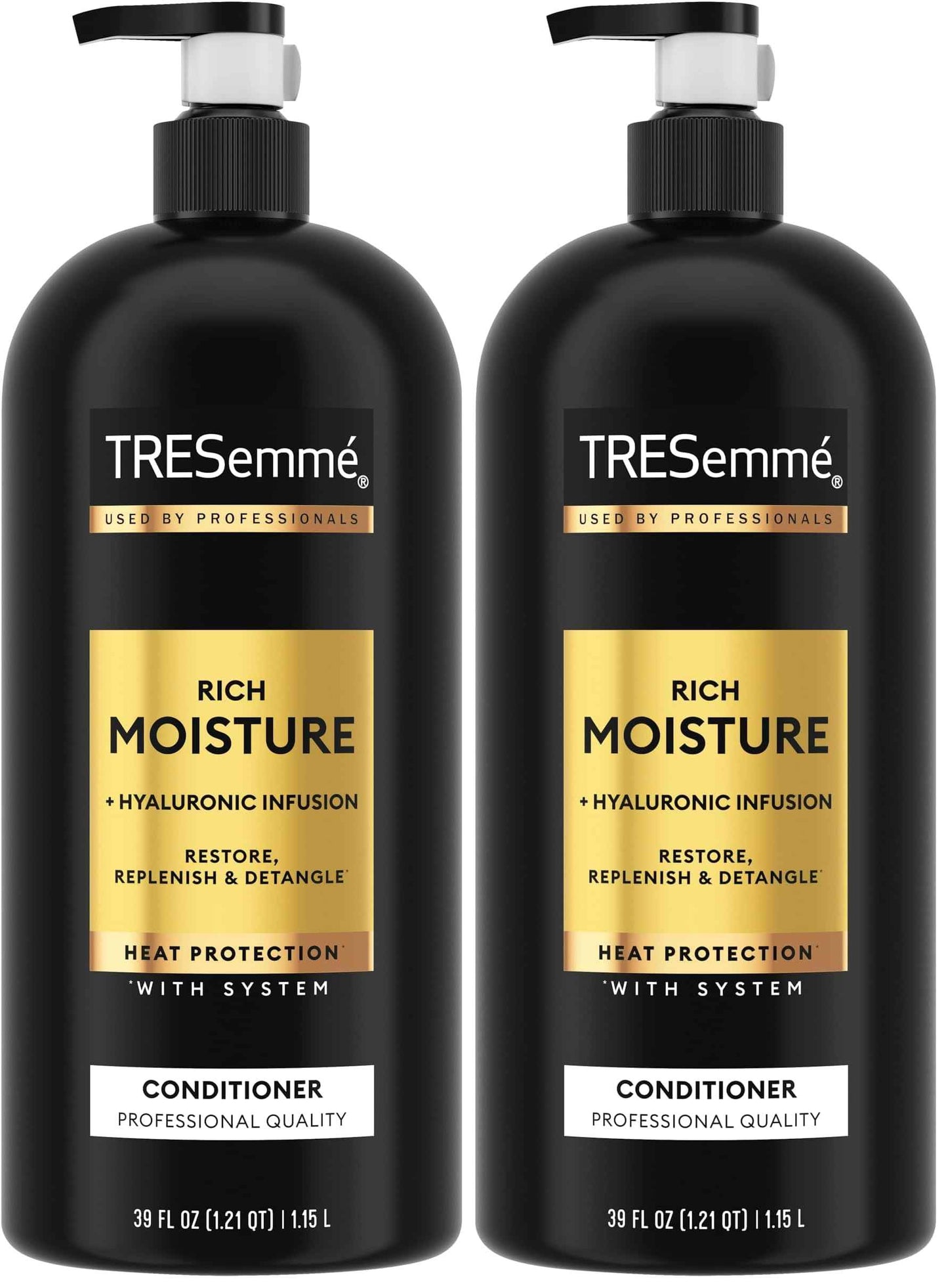 TRESemmé Rich Moisture Moisturizing Conditioner with Pump for Dry Hair Formulated With Pro Style Technology 39 Fl Oz