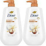 Dove Body Wash with Pump Pamper Shea Butter & Vanilla for 24hr Lotion-Soft Skin Moisturizing Skin Cleanser with No Sulfates No Parabens 30.6 oz