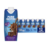 Pure Protein Shake, Ready to Drink and Keto-Friendly, Vitamins A, C, D, and E Plus Zinc to Support Immune Health, 11 Oz