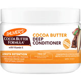 Palmer's Cocoa Butter & Biotin Length Retention Deep Conditioner 12 Ounce for All Curly Hair Patterns with Strengthening and Nourishing Benefits