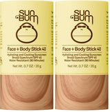 Sun Bum Original SPF 40 Cooling Face and Body Sunscreen Stick - Water resistant Broad Spectrum Facial Sunscreen - Hawaii 104 Act Compliant (Made Without Octinoxate & Oxybenzone) - Travel Size - 0.7 oz