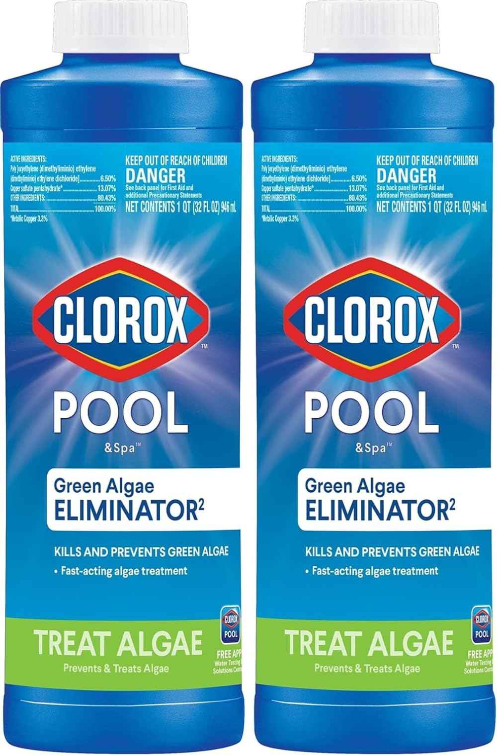 Clorox® Pool&Spa™ Swimming Pool Algaecide, Prevents and Treats Pool Algae, Non-Foaming