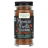 Frontier Co-op Mexican Fiesta Seasoning, 2.12-Ounce Jar, Chilis, Tomato & Cumin, Hint Of Lemon & Cilantro, Salt Free, Kosher, Non ETO