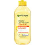 Garnier Micellar Water with Vitamin C, Facial Cleanser & Makeup Remover, Brightening & Hydrating, For All Skin Types, Vegan, Cruelty Free