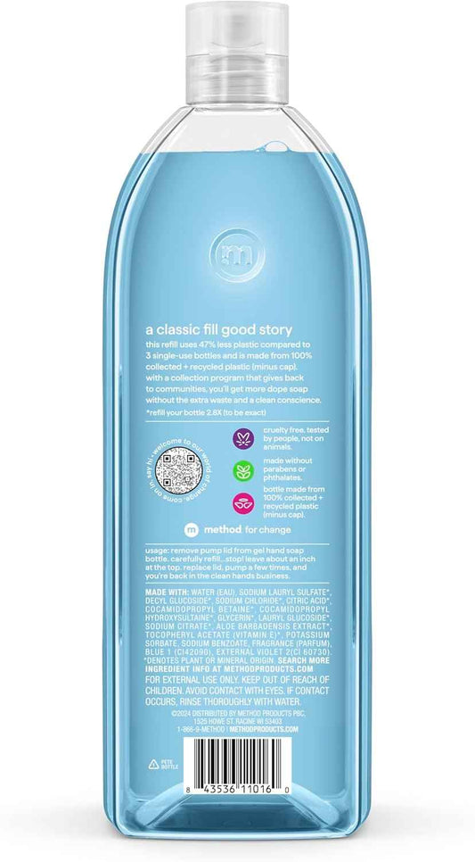 Method Gel Hand Soap Refill, Sea Minerals, 34 Fl Oz