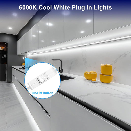 maylit_Under_Cabinet_Strip_Lighting_Plug_in_24in/48in/72in,_Ultra_Bright_Small_LED_Light_Bar,_Cool_White/Warm_White_,_110V-120V_Wired_Lights_for_Kitchen_Cabinet,_Counter,_Workbench,_Desk,_Closet,_Shelf,_Indoor