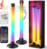 Led Light Bar with Music Sync, Color Changing TV Backlight App & Remote Control, IC+RGB & W Smart RGB Light Bar, USB Powered Led Lights for TV, PC Room Monitor Backlight Gaming Accessories