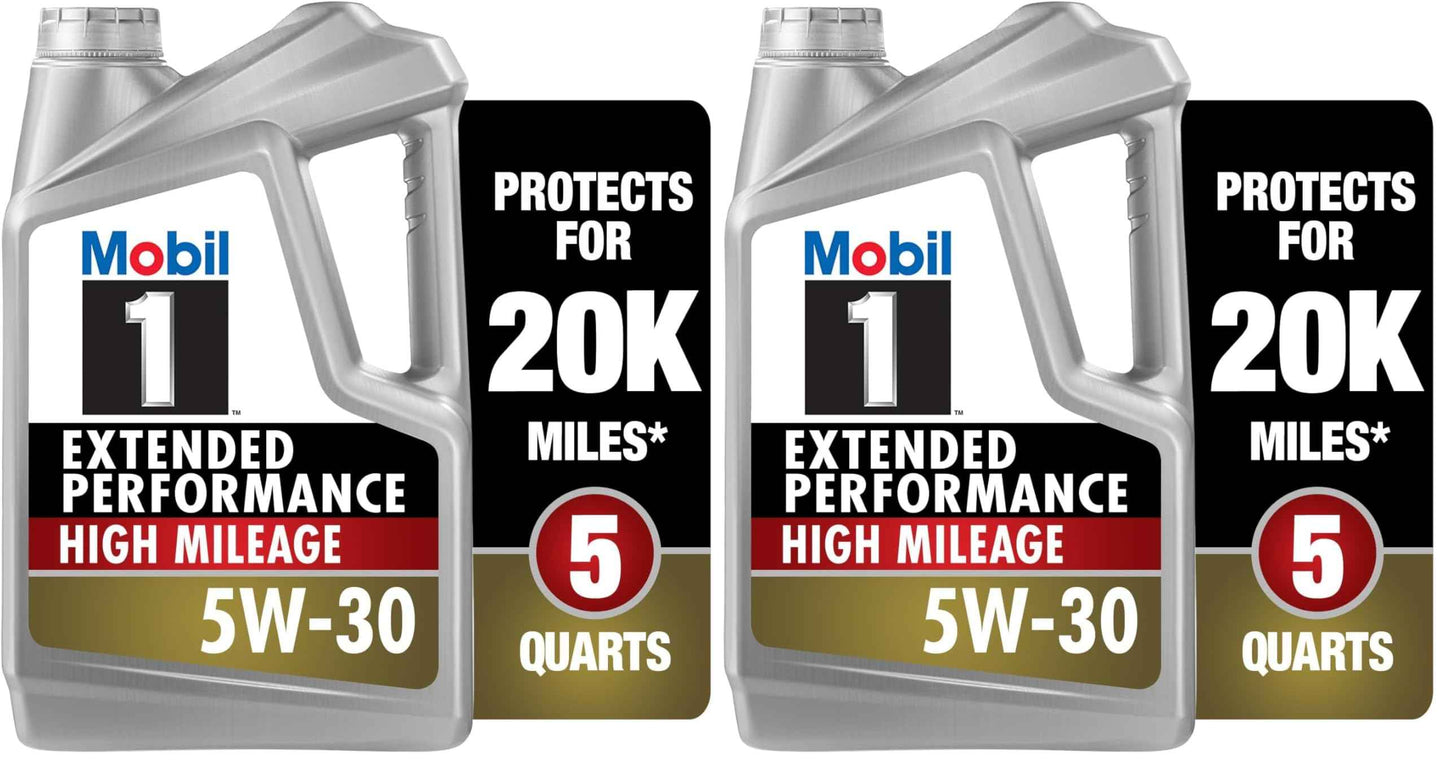 Mobil 1 Advanced Fuel Economy Full Synthetic Motor Oil 0W-20, 5 Quart
