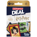 Monopoly Deal: Harry Potter Card Game | Family Games for Kids and Adults | Ages 8 and Up | 2 to 5 Players | 15 mins. | Travel Size