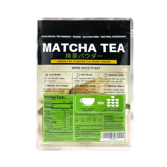 TIAN_HU_SHAN_Matcha_Green_Tea_Powder_3.5oz/100g,_Pure_Matcha_Powder_Culinary_Grade_Unsweetened_for_Lattes,_Cooking,_Baking,_Vegan_100%_Natural_(Package_May_Vary)