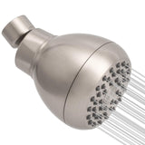 Aisoso High Pressure Shower Head 3 Inches Anti-clog Anti-leak Fixed Showerhead Chrome with Adjustable Swivel Brass Ball Joint for Relaxing and Comfortable Shower Experience
