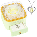 Beferr Gifts for Mom Preserved Real Rose with Necklace Eternal Roses Fresh Flowers for Delivery Prime Birthday Anniversary Gifts for Women Mothers Grandma Wife Daughter Girlfriend Sister