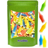 Fruidles Original Wax Bottles Candy Drinks, Liquid Filled Mini Party Favorite Treats (Half Pound)