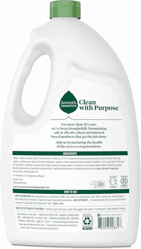 Seventh Generation Dishwasher Detergent Gel sparkling dishes dishwasher soap