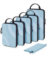 BAGSMART Compression Packing Cubes, 6 Set/4 Set/2 Set Travel Packing Cubes for Carry on Suitcases, Compression Suitcase Organizers Bag Set & Travel Cubes for Luggage, Lightweight Packing Organizers
