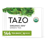 TAZO Organic Zen Green Tea, Green Tea Zen for Health and Wellness, 144 Total Tea Bags