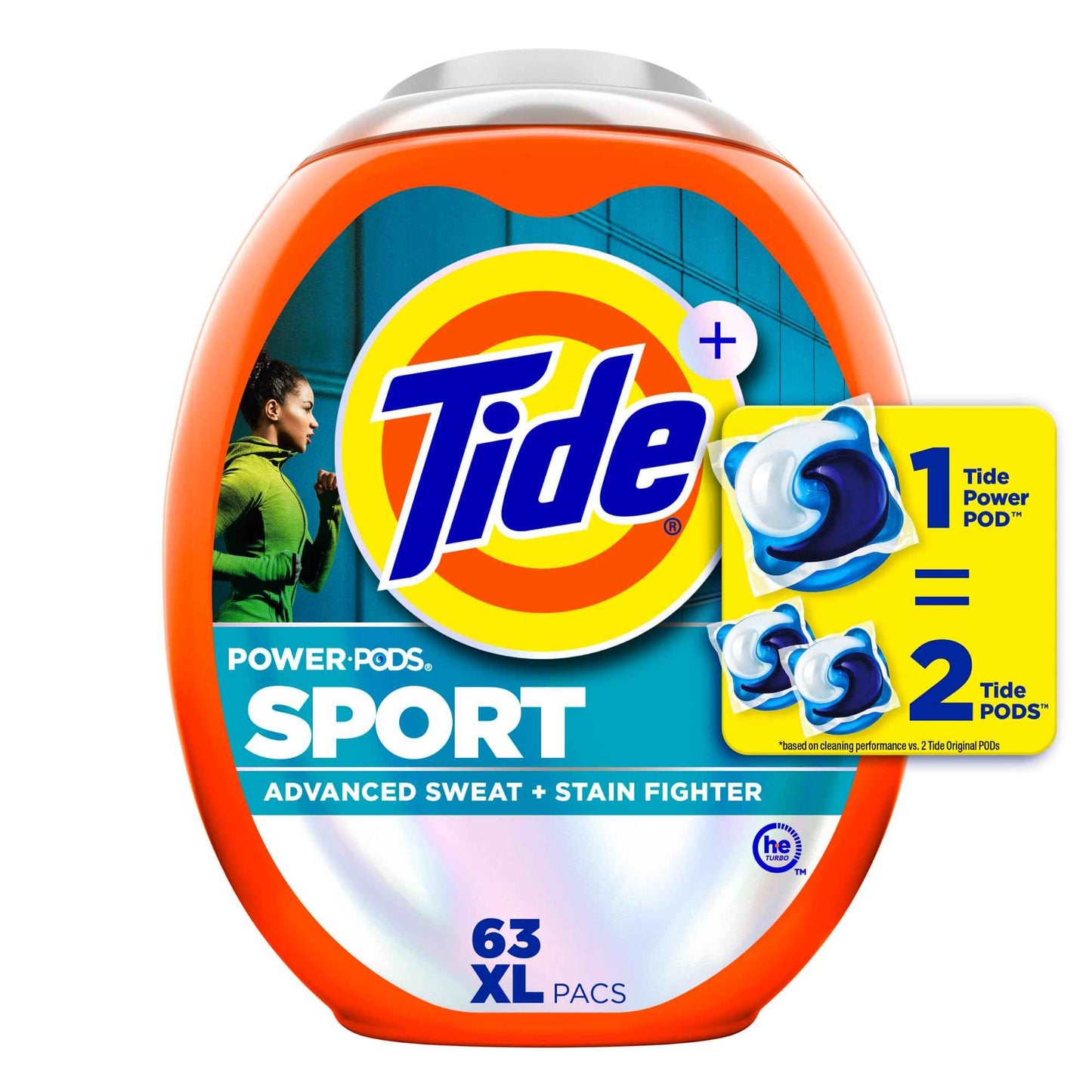 Tide Power Pods Sport Laundry Detergent Pacs, Advanced Sweat + Stain Fighter