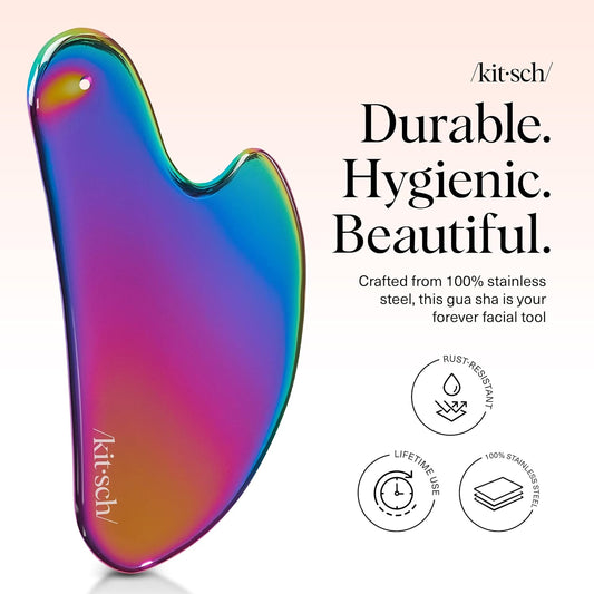 Kitsch_Stainless_Steel_Gua_Sha_Facial_Tools_-_Guasha_Tool_for_Face,_Face_Sculpting_Tool,_Jawline_Shaper,_Double_Chin_Reducer_Gua_Sha_Tools,_Lymphatic_Drainage_Massager,_Facial_Skin_Care,_Iridescent