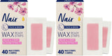 Nair Hair Remover Wax Ready Strips, Face and Bikini Hair Removal Wax Strips, Orchid and Cherry Blossom Extracts, Dermatologist Tested