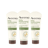 Aveeno Daily Moisturizing Body Lotion, Body Lotion for Dry Skin with Prebiotic Oat, Paraben Free, Fragrance Free, Non-Greasy, Non-Comedogenic Moisturizer