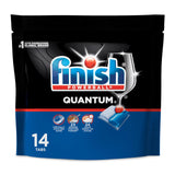 Finish Quantum Dishwasher Pods, Dishwasher Detergent Dish Soap, Fresh Scent, 14 Count