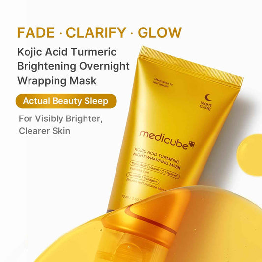 medicube Wrapping Mask, Vitamin C Overnight Peel Off Facial Mask | Brighten & Defends Against Skin Stress for a Clear, Glowing Complexion | Korean Skin Care, 2.53 fl.oz
