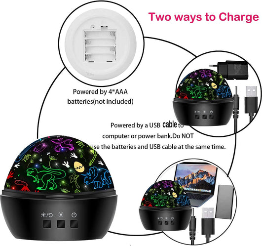 MINGKIDS_Night_Light_for_Kids,2_in_1_Rotating_Projector_Lamp_with_Dino&Vehicles_Theme,2_Ways_to_Charge,Baby_Night_Light_Ceiling_Projector_for_Bedroom_Kids_Room_Decor