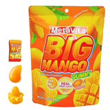 MetaVita - Big Mango Gummy Candy – Individually Wrapped Peelable Gummies with Real Puree Chewy, Gluten-Free 5oz (1 Pack)