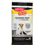 Glad for Pets Black Charcoal Puppy Pads - 6-Layer Leak-Proof Construction, Activated Carbon Odor Control, Pheromone Attractant - Disposable Dog Pee Pads for Potty Training