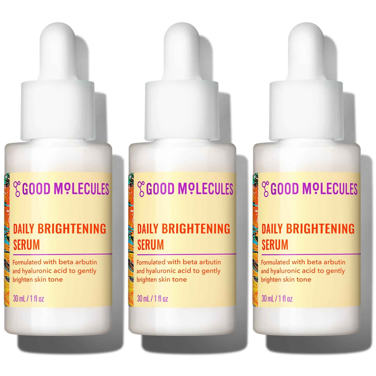 Good Molecules Daily Brightening Serum with Beta Arbutin 3% & Hyaluronic Acid – Brightening Serum for Dark Spots & Uneven Tone, Face Skincare