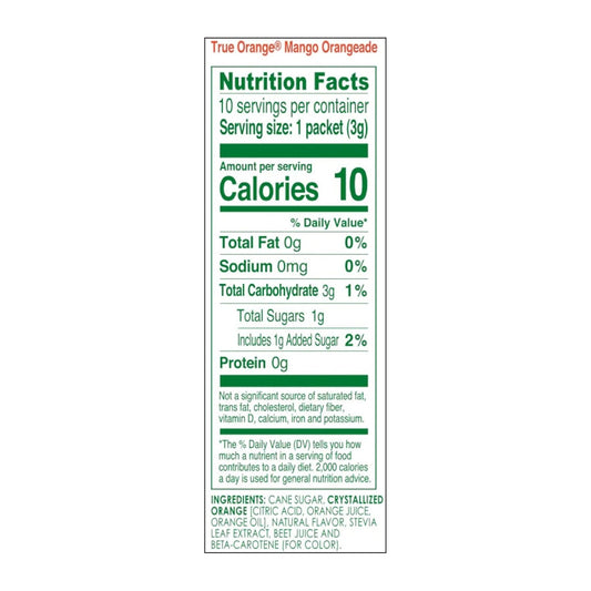 True_Citrus_Orange,_Mango,_1.06_Oz,_(Pack_of_10-_0.11_oz_each)