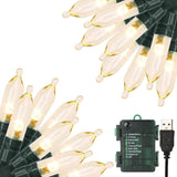 Christmas Lights LED Battery String Lights with Timer Memory Function USB or Battery Powered Waterproof String Lights for Indoor Outdoor Decoration