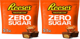 REESE'S Zero Sugar Miniatures Chocolate Peanut Butter Cups, Candy Bag, 5.1 oz