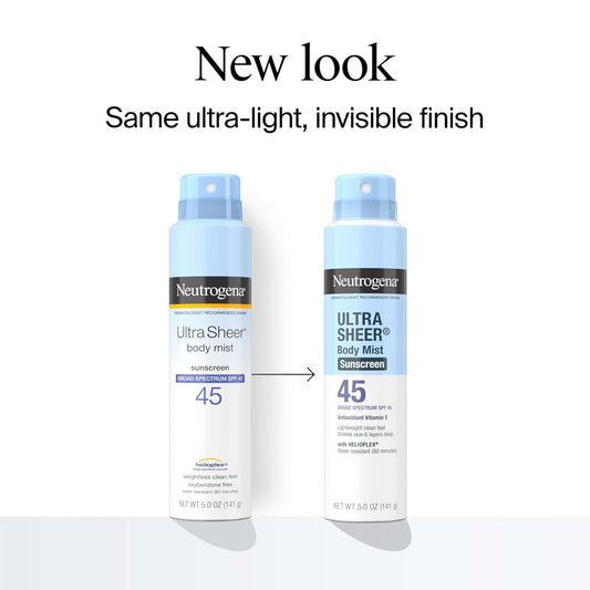Neutrogena_Ultra_Sheer_Sunscreen_Spray_SPF_45_Body_Mist,_Lightweight_Non-Greasy_Broad_Spectrum_UVA/UVB_Protection,_Oil-Free_&_Non-Comedogenic_Water_Resistant_Spray_Sunscreen_(80_min),_Pack_of_3,_5_oz