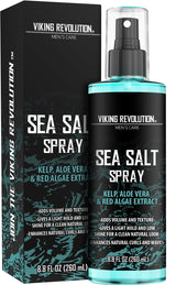 Viking Revolution Sea Salt Spray for Hair Men - Texturizing with Kelp, Aloe Vera & Red Algae Extract Surf to Add Volume and Texture Beach 8oz Hair Care Nourishing Comfort
