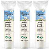 Sky Organics Organic Cotton Rounds for Sensitive Skin, 100% Pure GOTS Certified Organic for Beauty & Personal Care