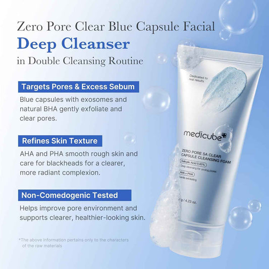 medicube | Daily Gentle Cleanser for Skin Texture, Blackhead & Pore Care | AHA, BHA & PHA for Deep Cleansing | Korean Skincare