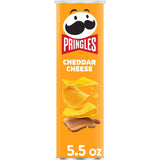 Pringles Potato Crisps Chips, Lunch Snacks, On-the-Go Snacks, Cheddar Cheese, 5.5oz Can (1 Can)