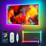 TV Led Lights, Led Lights for TV Led Backlight . TV Led Light Strip, RGB Color Changing Led TV Light with Remote, Music Sync Bluetooth APP Control USB Powered