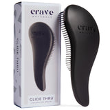 Crave Naturals Glide Thru Detangling Brush - Detangler Brush for Natural, Curly, Straight, Wet and Dry Hair for Adults and Kids - Hair Brush for Little Girls, Toddlers, Teens - 7.5 x 3 in, Turquoise