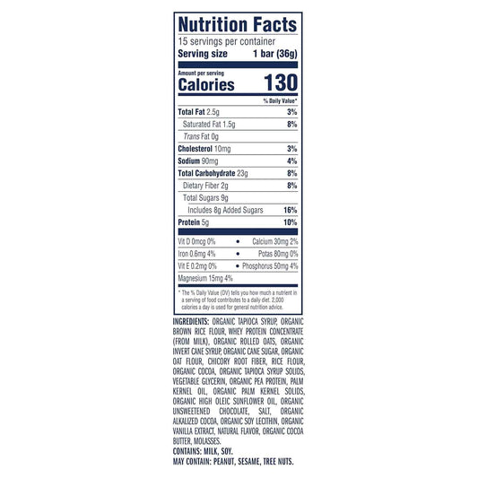 Zbar Protein - Chocolate Chip - Crispy Snack Bars - Made with Organic Oats - Non-GMO - 5g Protein - Gluten Free Protein Bars (15 Pack)